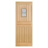 Cottage Stable 1 Light Unfinished Oak Door 838 x 1981mm