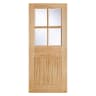 Cottage Stable 4 Light Unfinished Oak Door 813 x 2032mm