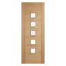 Carini 5 Light Prefinished Oak Door 686 x 1981mm