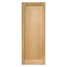 Pattern 10 One Panel Unfinished Oak FD30 Fire Door 762 x 1981mm