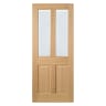 Richmond 2 Light Unfinished Oak Door 813 x 2032mm