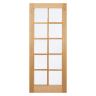 SA 10 Light Unfinished Oak Door 838 x 1981mm