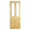 Richmond 2 Light Unglazed Clear Pine Door 686 x 1981mm