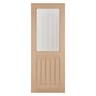 Belize 1 Light Unfinished Oak Door 610 x 1981mm