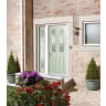 Malton 2 Light Glazed Prefinished Light Green Door 813 x 2032mm