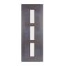 Zeus 3 Light Prefinished Ash Grey Door 686 x 1981mm