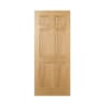 Regency 6 Panel Prefinished Oak Door 762 x 1981mm