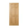 Regency 6 Panel Prefinished Oak Door 610 x 1981mm