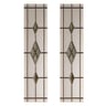 Malton 2 Light Smoked Glass Door  875 x 214 x 4.0mm