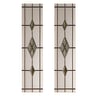 Malton 2 Light Smoked Glass Door 255 x 875mm