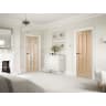 Utah 3 Light Unfinished Oak Door 2040 x 726 x 40mm