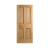 4 Panel Unfinished Oak Door 2032 x 813 x 35mm