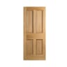 4 Panel Unfinished Oak Door 686 x 1981mm