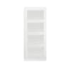 Contemporary 4 Light Primed White Door 838 x 1981mm