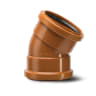 Polypipe Drain 30° Double Socket Bend 160mm Terracotta
