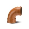 Polypipe Drain 87.5° Short Radius Double Socket Bend 160mm Terracotta