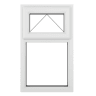 PVC-U Top Hung Window 610 x 965 mm White