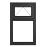 PVC-U Top Hung Window 610 x 965mm Grey/White