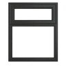 PVC-U Top Hung Window 905 x 1040mm Grey/White