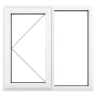 PVC-U LH Side Hung Window 905 x 965 mm White