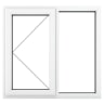 PVC-U LH Side Hung Window 1190 x 1190 mm White
