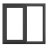 PVC-U LH Side Hung Window 1190 x 965mm Grey/White