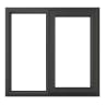 PVC-U RH Side Hung Window 1190 x 965mm Grey/White