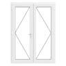 PVC-U French Door Left Hand Master 1590 x 2055 mm White