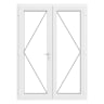 PVC-U French Door Left Hand Master 1590 x 2090 mm White