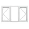 PVC-U L&RH Side Hung Fixed Centre Window 1770 x 965mm White