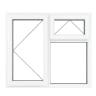 PVC-U LH Side Hung Top Opener Window 1190 x 965 mm White