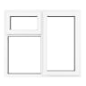 PVC-U RH Side Hung Top Opener Window 1190 x 1190 mm White