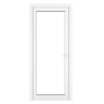 PVC-U Single Door Clear Glazed Left Hand 840 x 2090 mm White