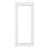 PVC-U Single Door Clear Glazed Right Hand 840 x 2090 mm White