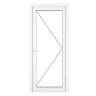 PVC-U Single Door Glazed Right Hand 840 x 2090 mm White
