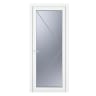 PVC-U Single Door Obscure Glazed Right Hand 840 x 2090 mm White