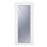 PVC-U Single Door Obscure Glazed Right Hand 890 x 2090 mm White