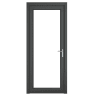 PVC-U Single Door Glazed Left Hand 840 x 2090 mm Grey/White
