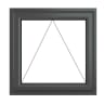 PVC-U Top Opener Window 820 x 820 mm Grey/White