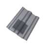 Klober Profile-Line Double Roman Tile Vent 418 x 332mm Slate Grey