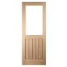 Kermos FSC Oak Cottage 1 Panel Clear Glazed door 762 x 1981mm