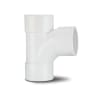 Polypipe 92.5° Swept Tee 40mm White MU216W