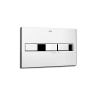 Roca In-Wall PL2 Dual Flush Plate Concealed Chrome