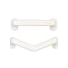 Bathex Ashby ABS Plastic Ribbed Straight Grab Rail 450mm White
