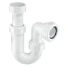 McAlpine Adjustable Inlet Tubular Swivel P Trap 40mm White