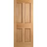 4 Panel Unfinished Oak Door 1981 x 762 x 44mm