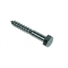 Coach Screws DIN 571 Hexagon Head M6 75mm L Bright Zinc Plated