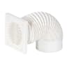 Airflow 100mm x 3m Flexible Duct Kit with a Square White Grille