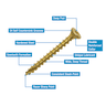 Optimaxx Extreme Performance Wood Screw Maxxtub 5.0 x 50mm Tub of 600