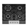 Caple 59cm Gas On Glass Hob 4 Burner Black